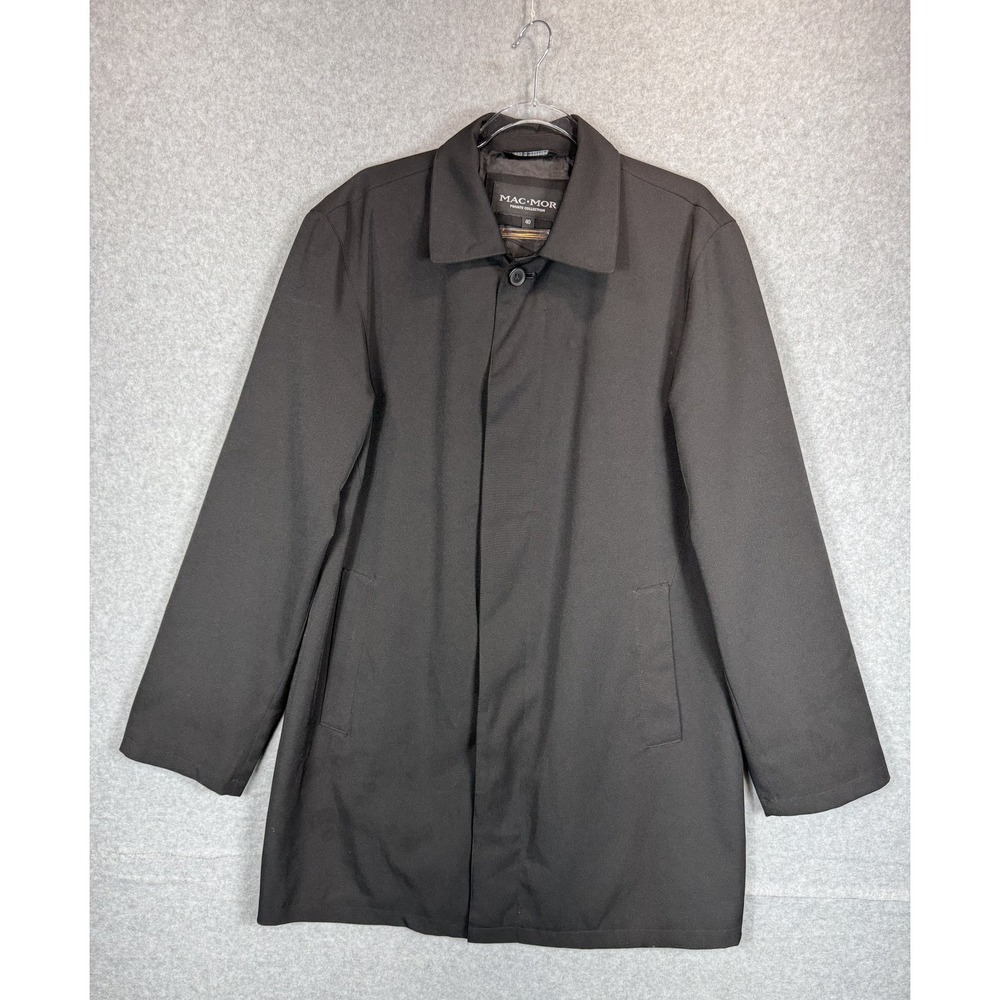 Mac Mor Private Collection Coat Mens 40‎ Button Front Lined Long Dressy Jacket